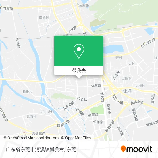 广东省东莞市清溪镇博美村地图