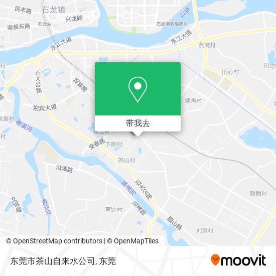 东莞市茶山自来水公司地图