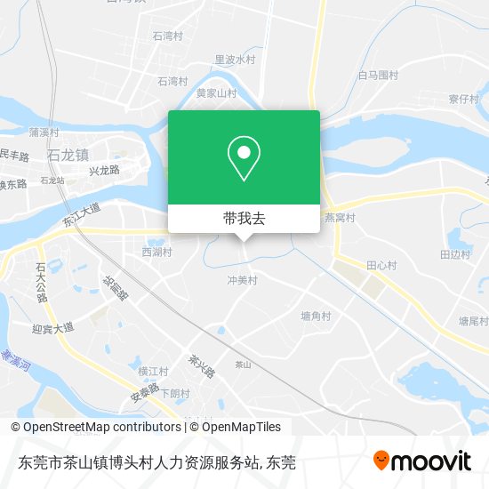 东莞市茶山镇博头村人力资源服务站地图