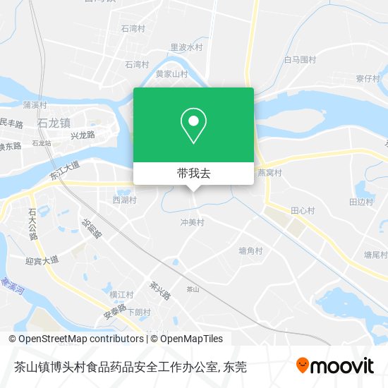 茶山镇博头村食品药品安全工作办公室地图