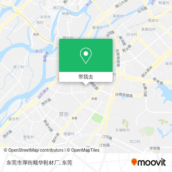 东莞市厚街顺华鞋材厂地图