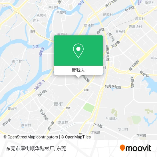 东莞市厚街顺华鞋材厂地图