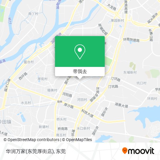 华润万家(东莞厚街店)地图