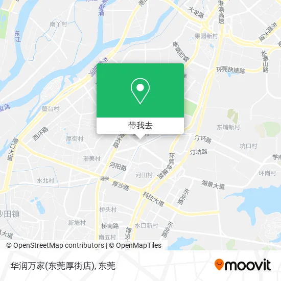 华润万家(东莞厚街店)地图