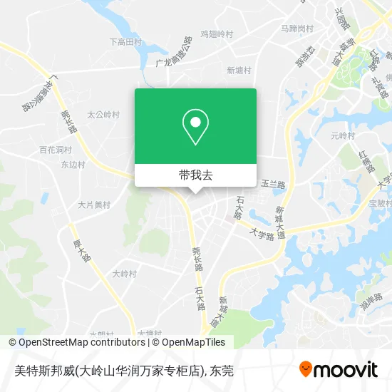 美特斯邦威(大岭山华润万家专柜店)地图