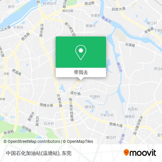 中国石化加油站(温塘站)地图