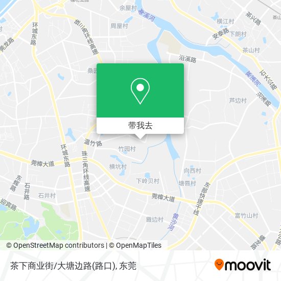茶下商业街/大塘边路(路口)地图