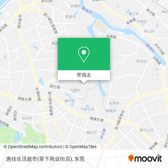 惠佳生活超市(茶下商业街店)地图