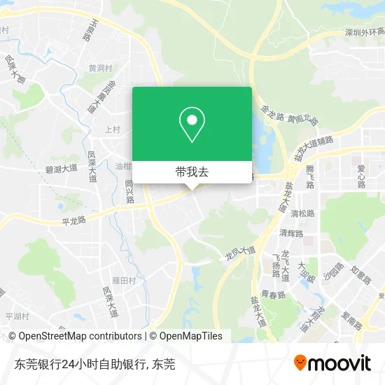 东莞银行24小时自助银行地图