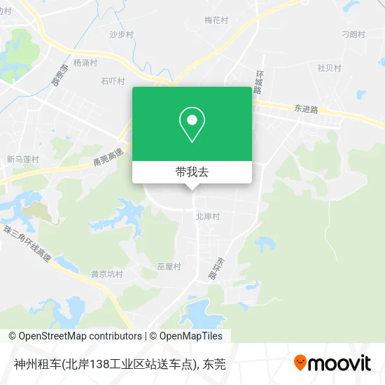 神州租车(北岸138工业区站送车点)地图