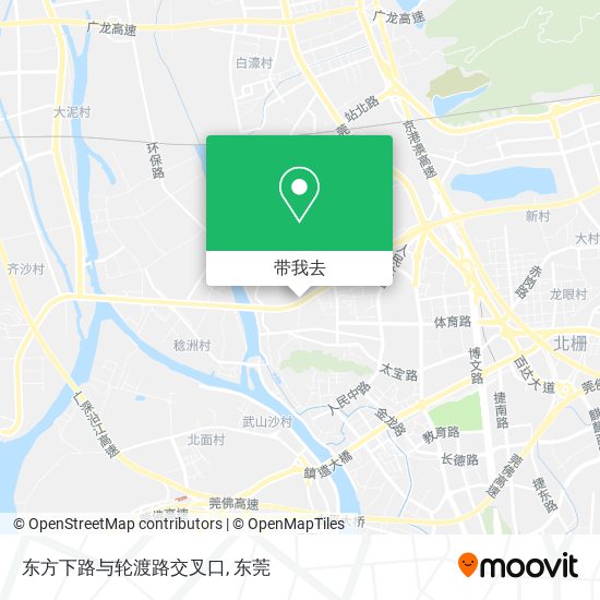 东方下路与轮渡路交叉口地图