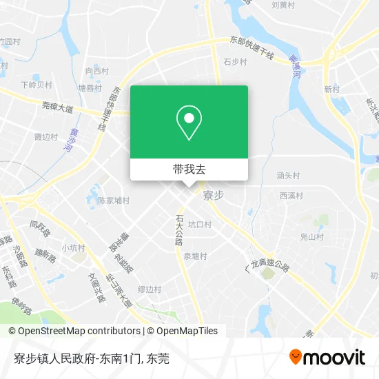 寮步镇人民政府-东南1门地图