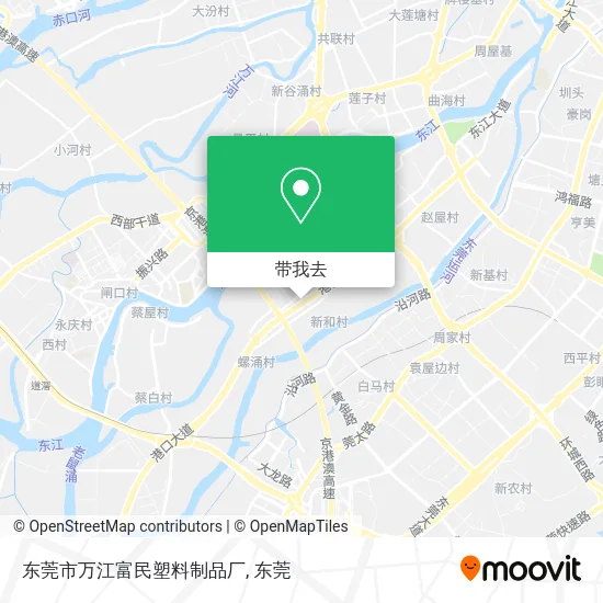 东莞市万江富民塑料制品厂地图