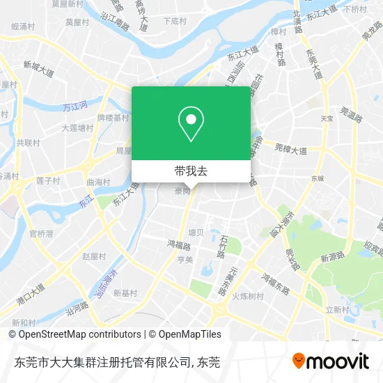 东莞市大大集群注册托管有限公司地图