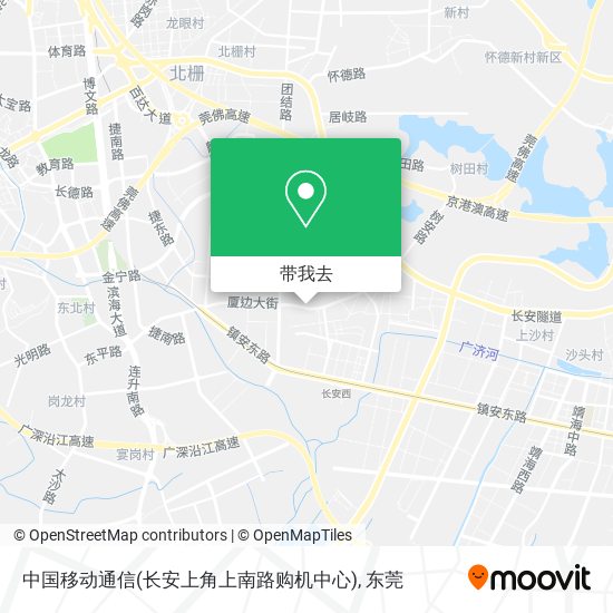 中国移动通信(长安上角上南路购机中心)地图