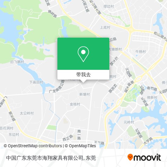 中国广东东莞市海翔家具有限公司地图