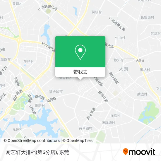 厨艺轩大排档(第6分店)地图