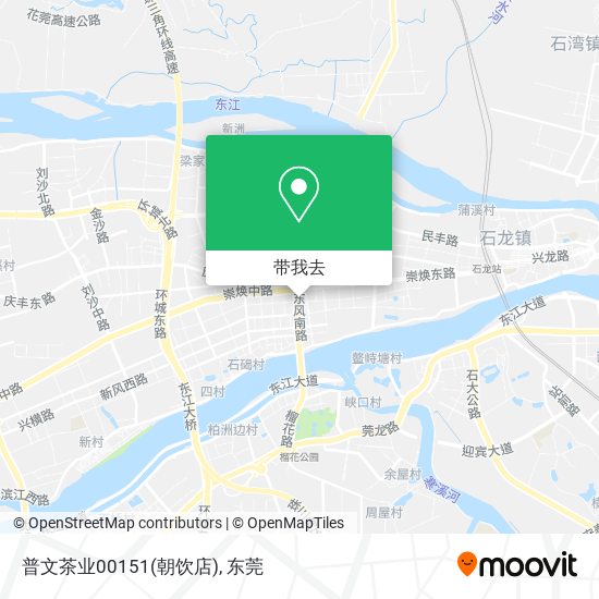 普文茶业00151(朝饮店)地图