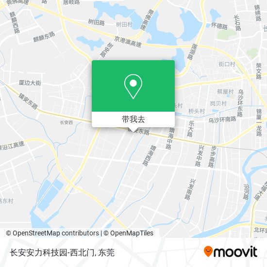 长安安力科技园-西北门地图