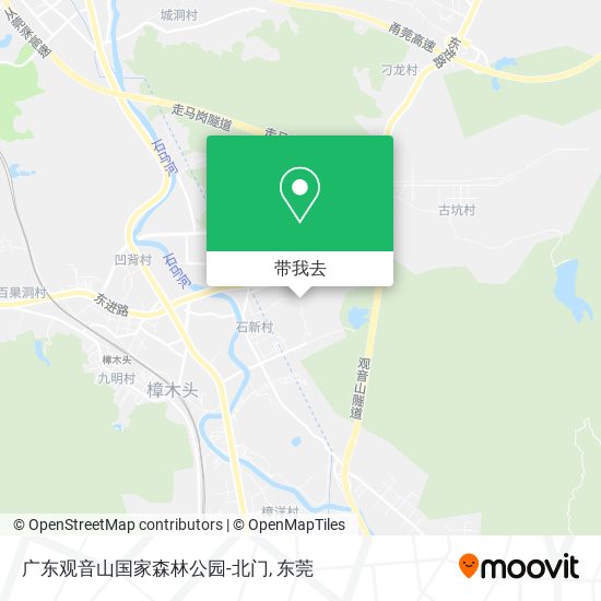 广东观音山国家森林公园-北门地图