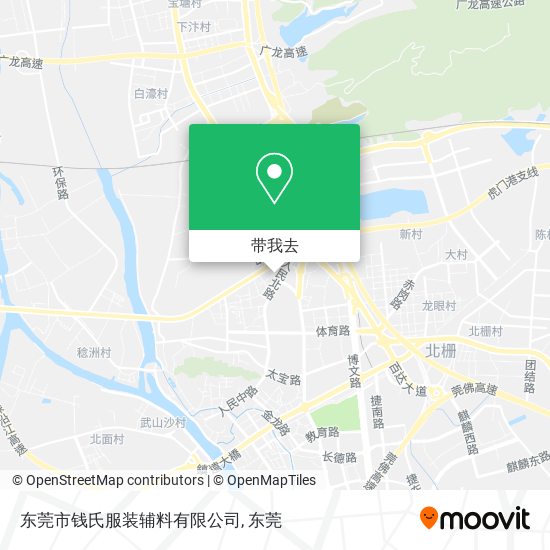 东莞市钱氏服装辅料有限公司地图