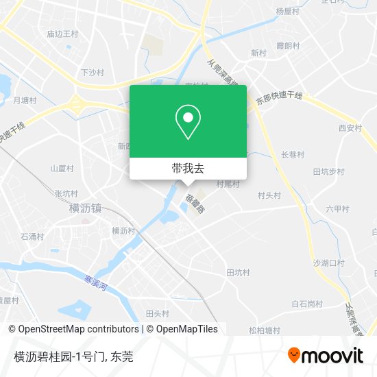 横沥碧桂园-1号门地图