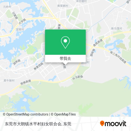 东莞市大朗镇水平村妇女联合会地图