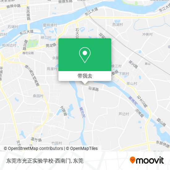 东莞市光正实验学校-西南门地图