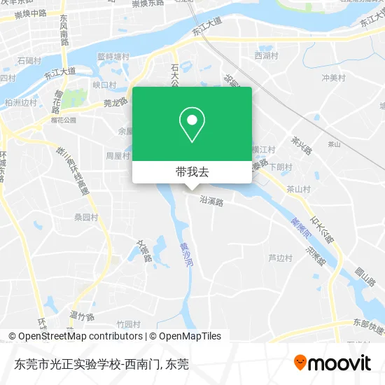 东莞市光正实验学校-西南门地图