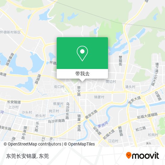 东莞长安锦厦地图