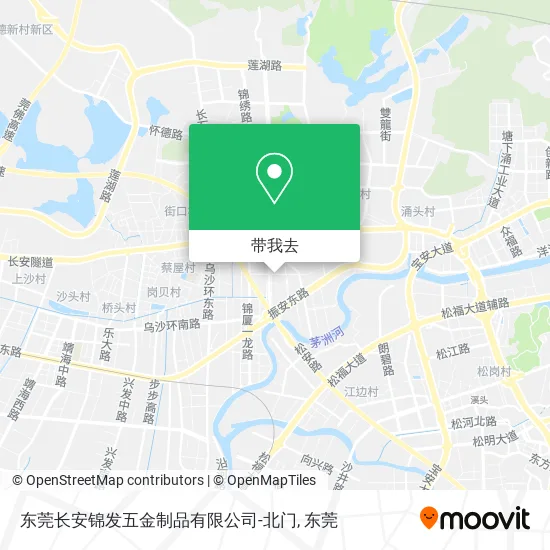 东莞长安锦发五金制品有限公司-北门地图