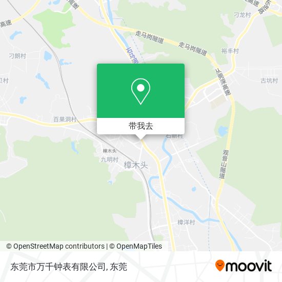 东莞市万千钟表有限公司地图