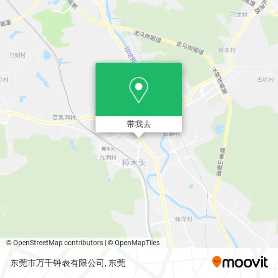 东莞市万千钟表有限公司地图