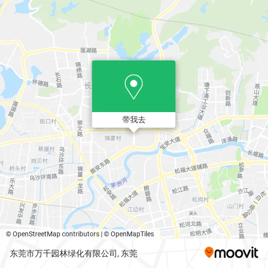 东莞市万千园林绿化有限公司地图