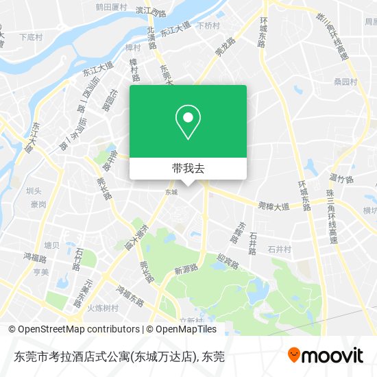 东莞市考拉酒店式公寓(东城万达店)地图