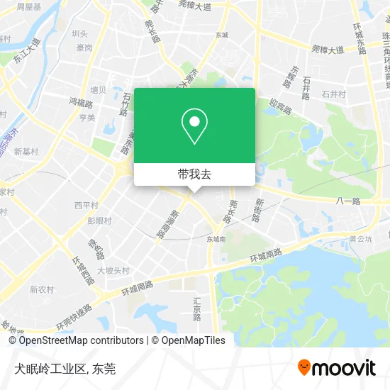 犬眠岭工业区地图