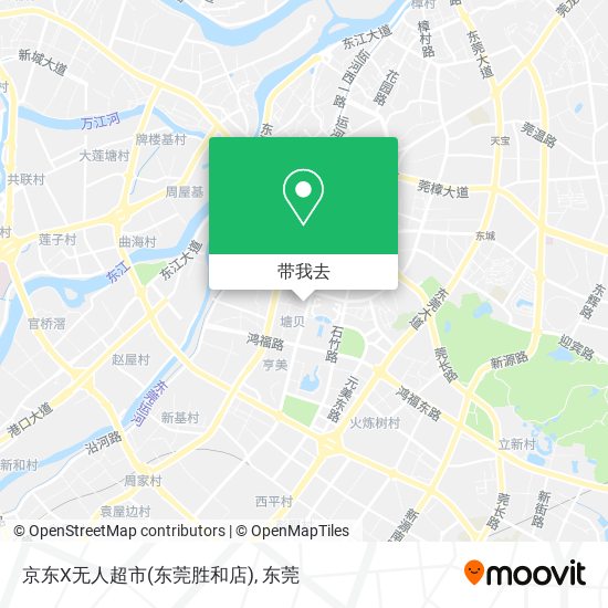 京东X无人超市(东莞胜和店)地图