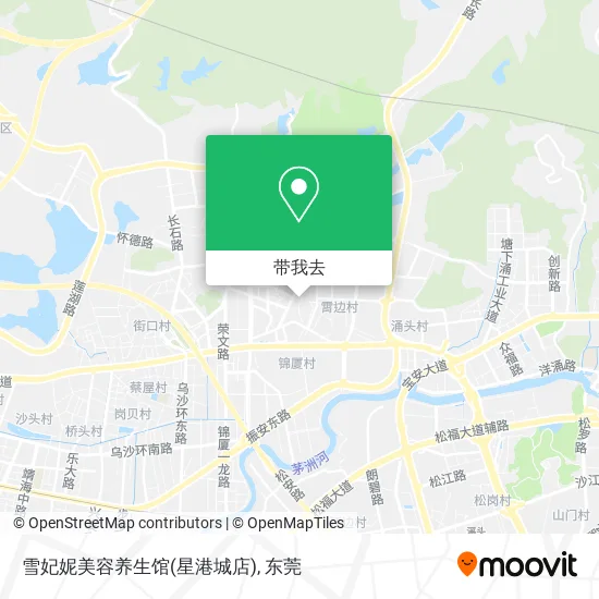 雪妃妮美容养生馆(星港城店)地图
