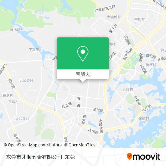 东莞市才顺五金有限公司地图