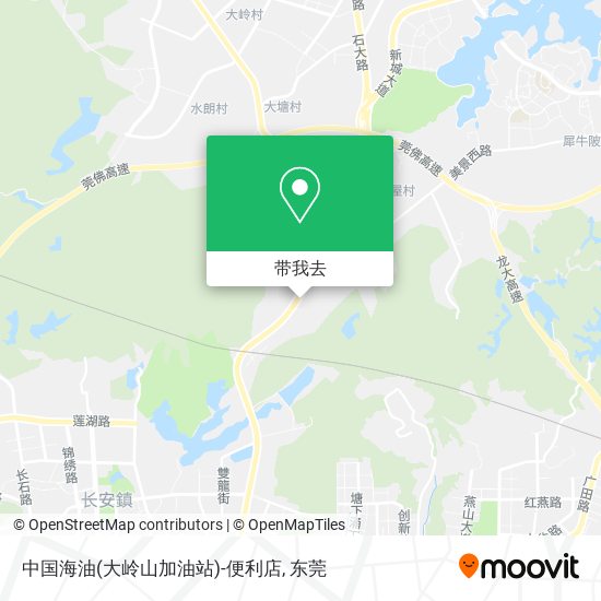 中国海油(大岭山加油站)-便利店地图