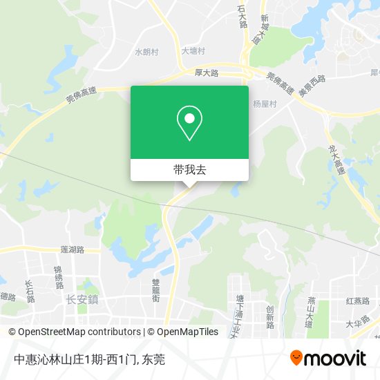 中惠沁林山庄1期-西1门地图