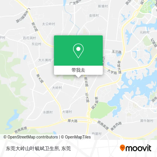 东莞大岭山叶毓斌卫生所地图