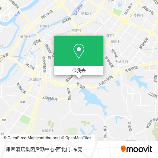 康帝酒店集团后勤中心-西北门地图