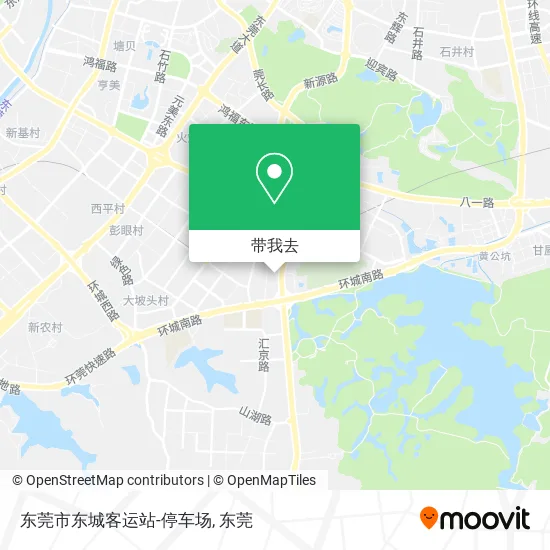 东莞市东城客运站-停车场地图