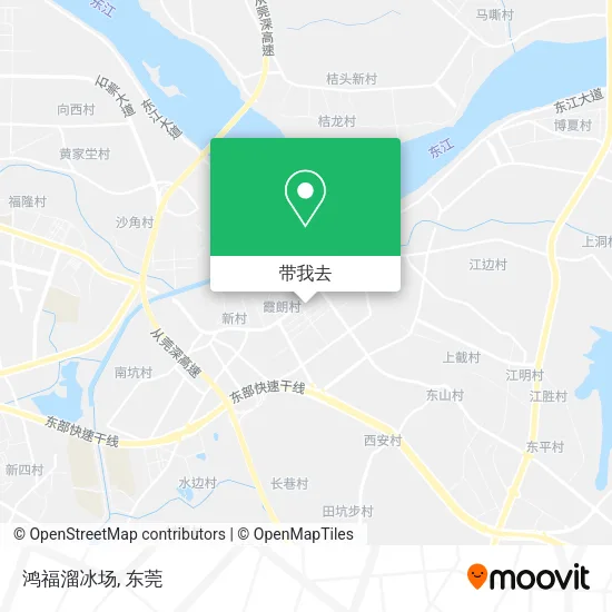 鸿福溜冰场地图