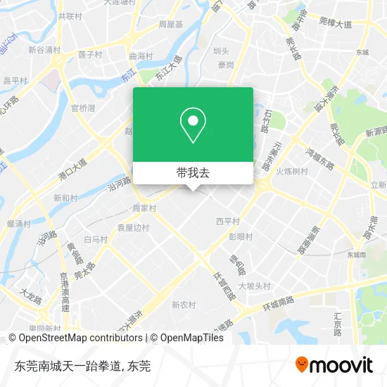 东莞南城天一跆拳道地图