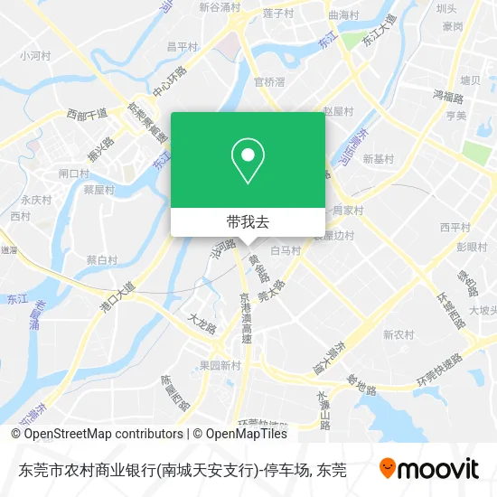 东莞市农村商业银行(南城天安支行)-停车场地图