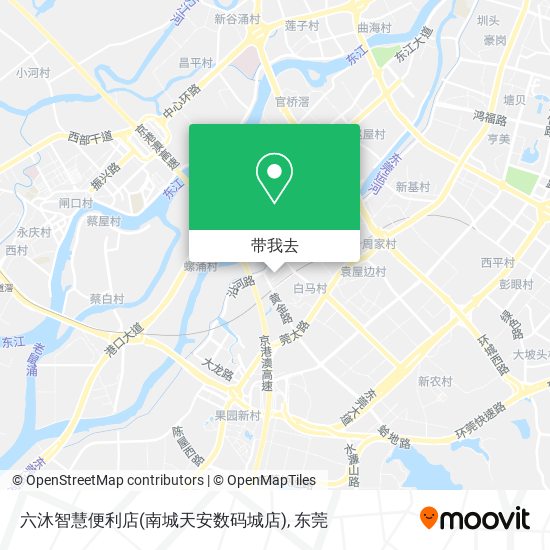 六沐智慧便利店(南城天安数码城店)地图