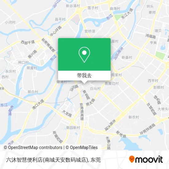 六沐智慧便利店(南城天安数码城店)地图