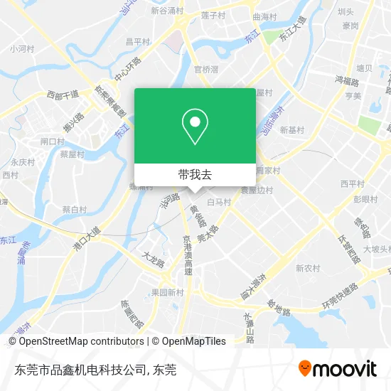 东莞市品鑫机电科技公司地图